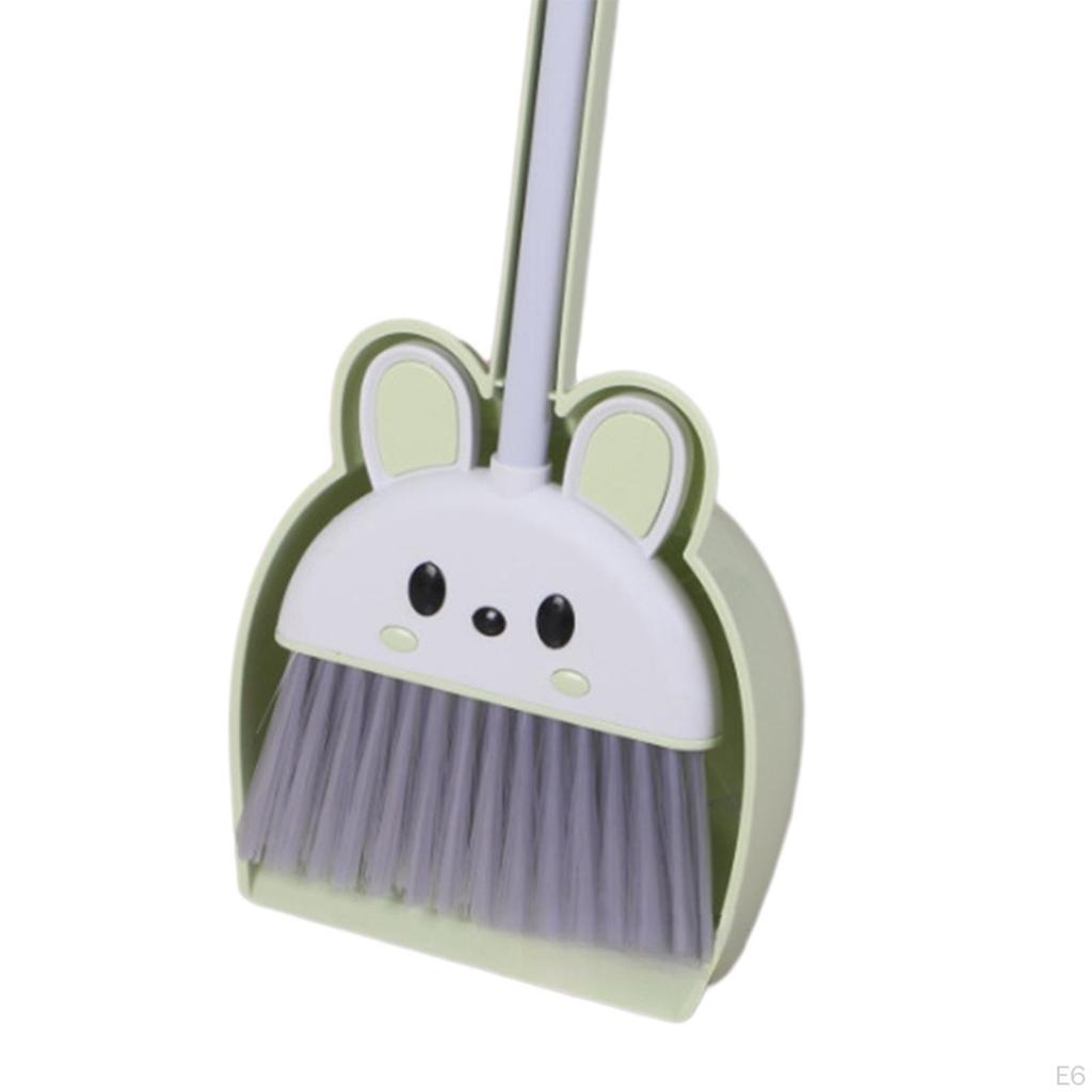 Cleaning Sweeping Play Set Small Broom and Dustpan Cute , Kids Housekeeping