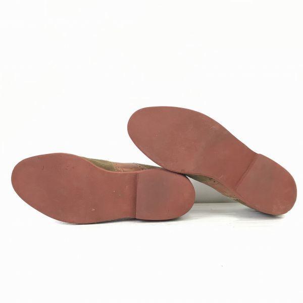 Vintage 80s-90s BOSTONIAN Suede Saddle Shoes Size 26.0 Brown(USED)