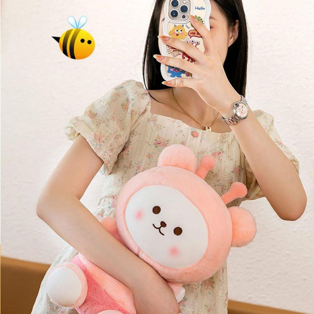 PP Cotton Bee Doll Plush Toy Stuffed Bees Bear Plush Dolls Creative Bee Stuffed Toys  Christmas