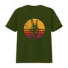 Womens Retro Peace T Shirt Love 60 S 70 Hippie Inspired Vintage Washed Breathable Top For Everyday Wear Stretched Slightly