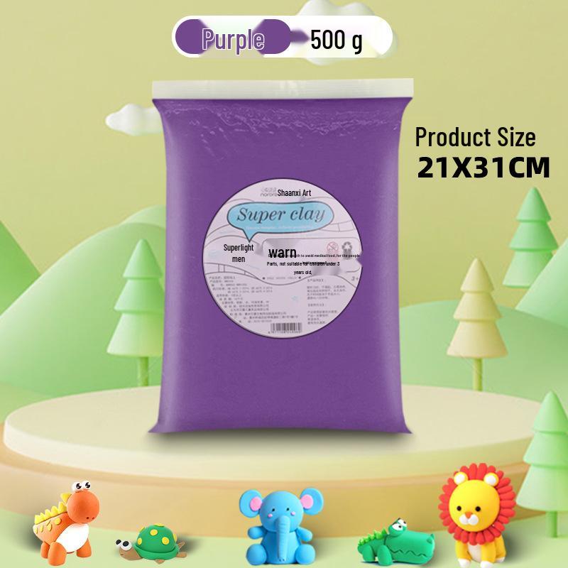 Superleichter 500g Kinder-DIY-Ton - 24 Farben, Großpackung