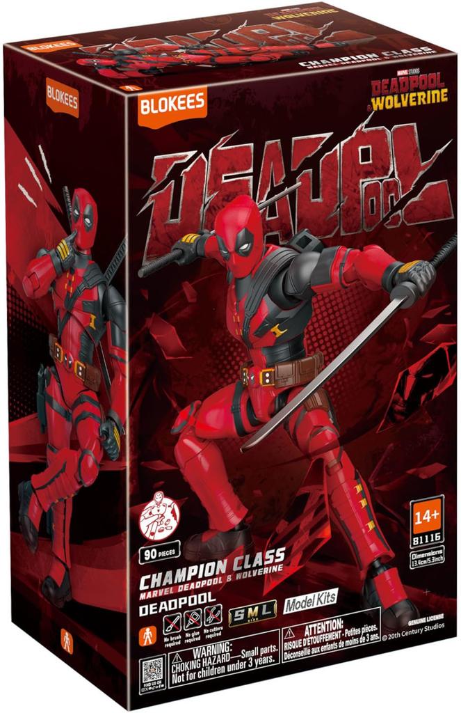 BLOKEES Doyusha MARVEL CHANPION CLASS Series Deadpool Plastic Model Kit 134mm (Approx. Tall)