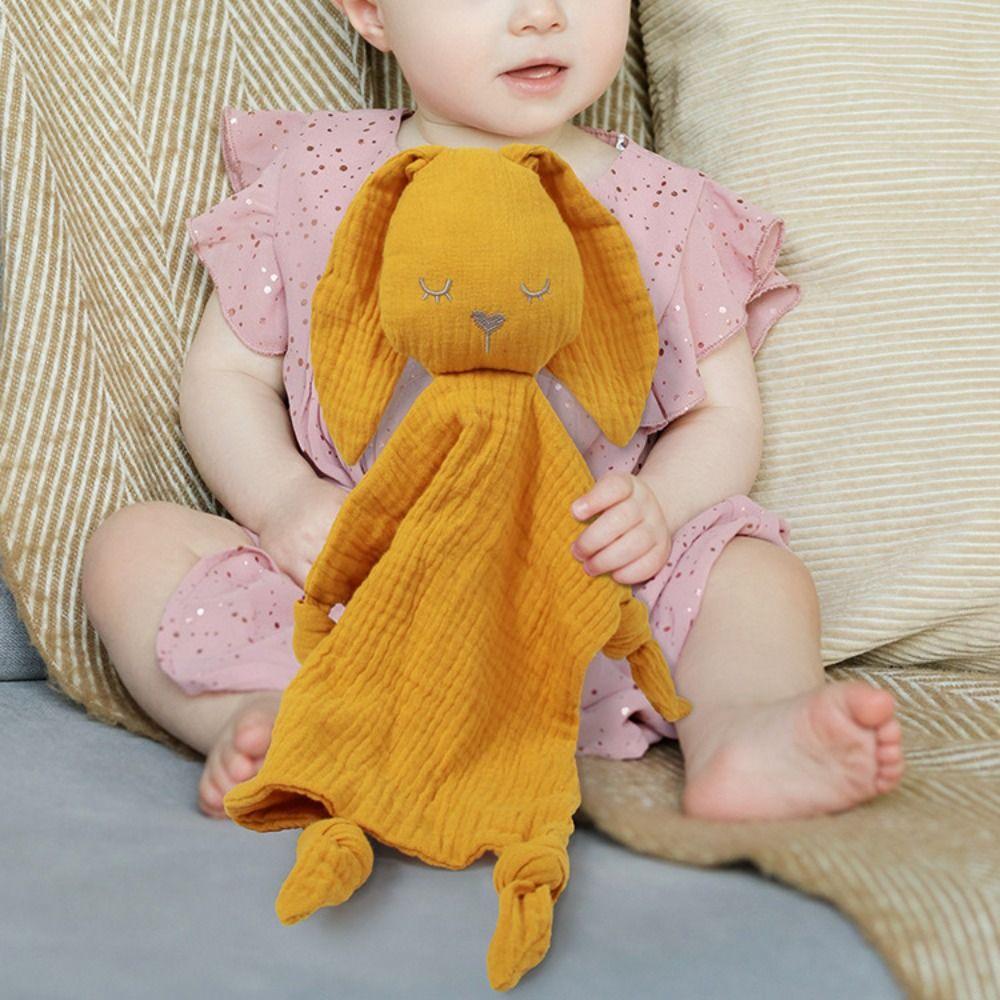 Cartoon Baby Cotton Gauze Blanket Rabbit Ears Newborn Sleeping Blanket Children Comfort
