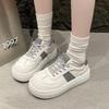 Spring new thick-soled little white shoes women's light and versatile sports and leisure heightening big head lightweight board shoes