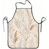 1pc Vintage Botanical Grass Pattern Print Apron, Durable And Easy To Clean, Adjustable Waistband, Polyester Material, for Kitchen Cooking, Gardening, 