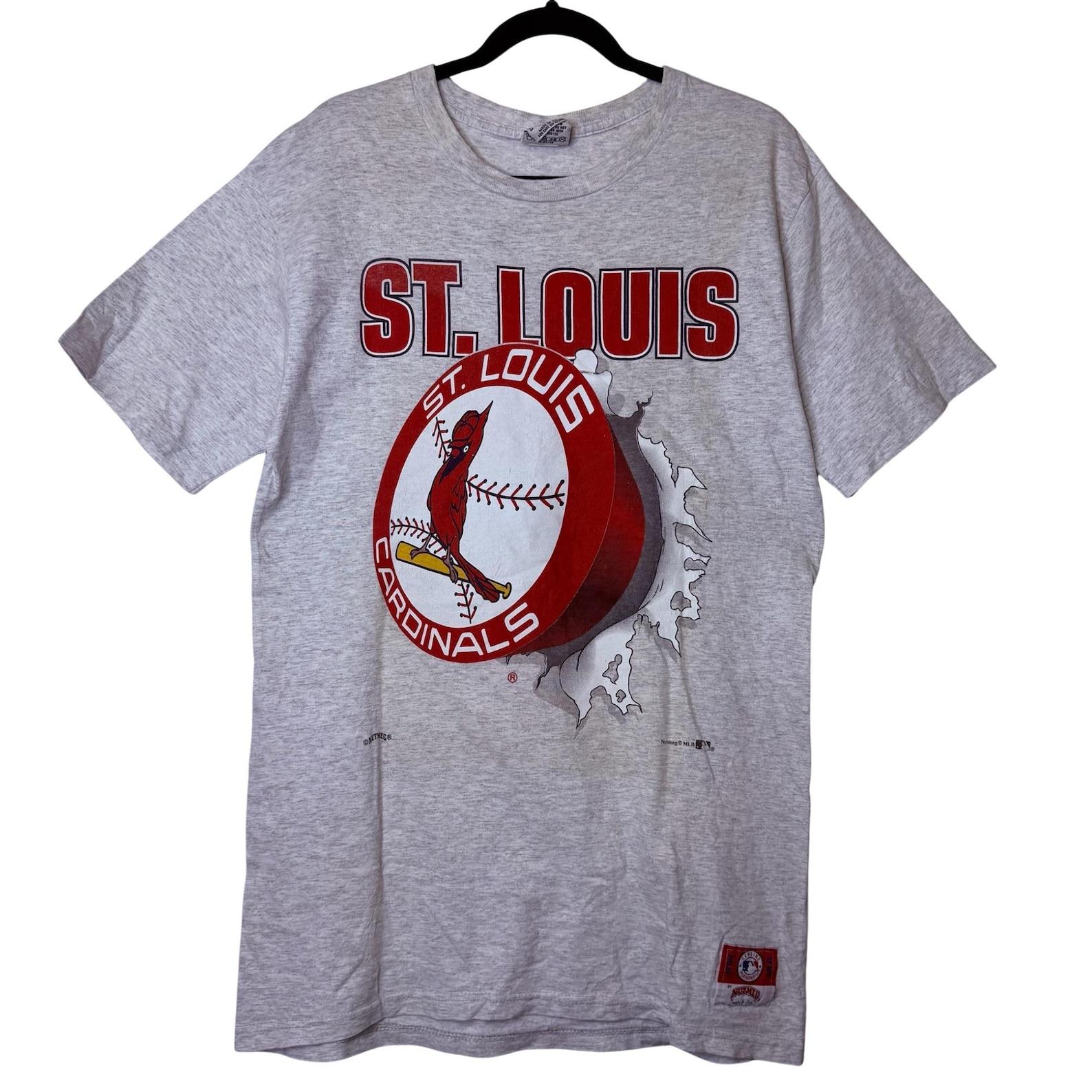 90s St. Louis Cardinals Breakthrough Nutmeg T shirt Sz L (B2336) M