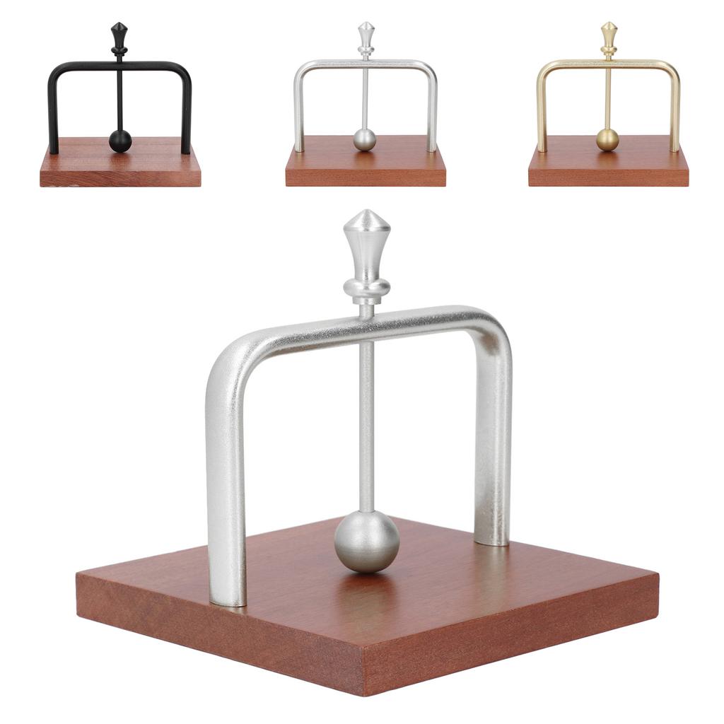 Table Napkin Holder with Lifting Ball Solid Wood Base Metal Rack Napkin Dispenser for Home Restauran