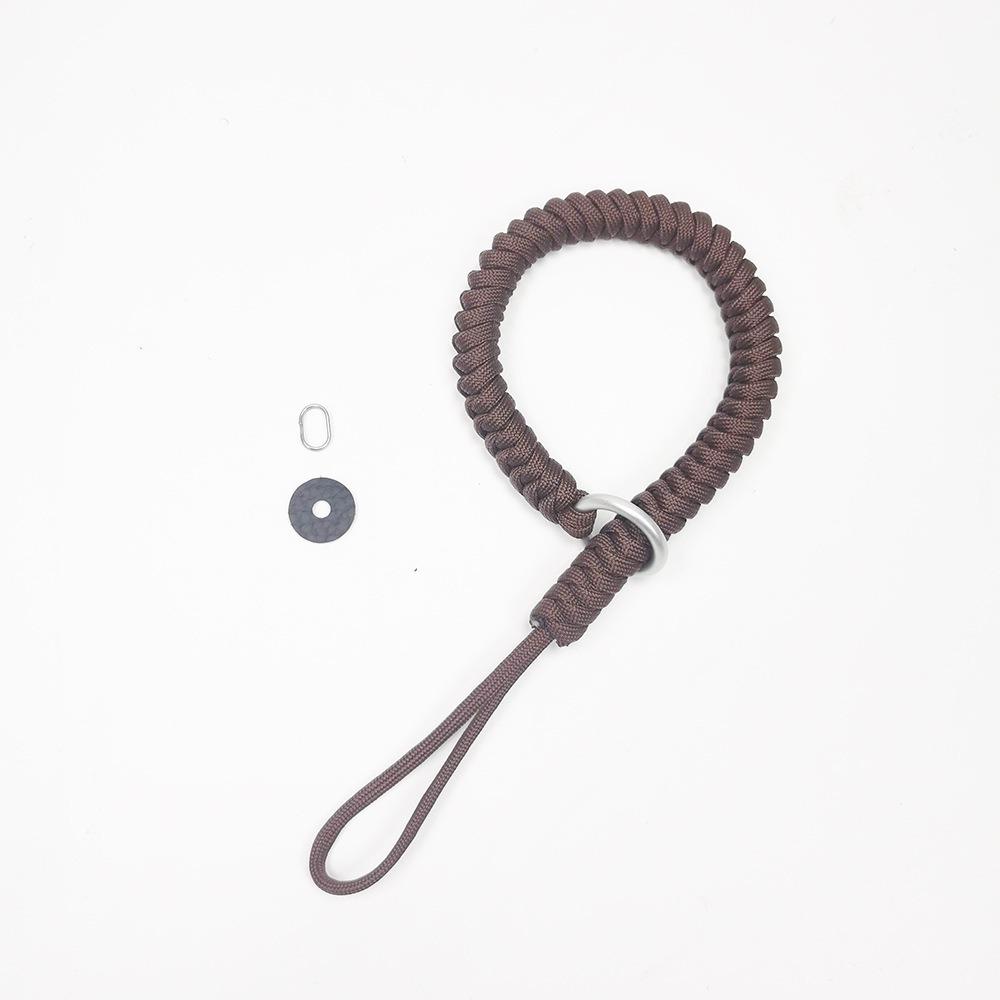 

Нейлоновый ремешок на запястье для камеры, плетеный вручную, для Canon Nikon Sony Fuji Leica Olympus коричневый