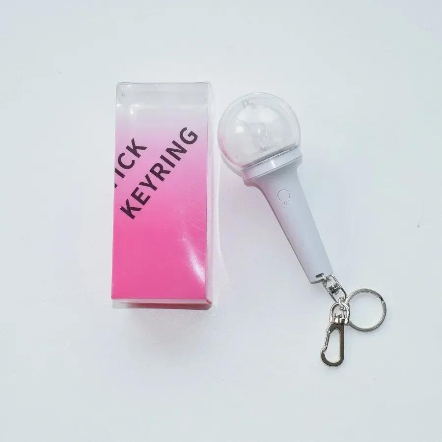 

Kpop Idol Mini Ive Lightstick Keyring Glow Stick Keychains Pendant Fans Dive High Quality Gift Durable Stress Relief