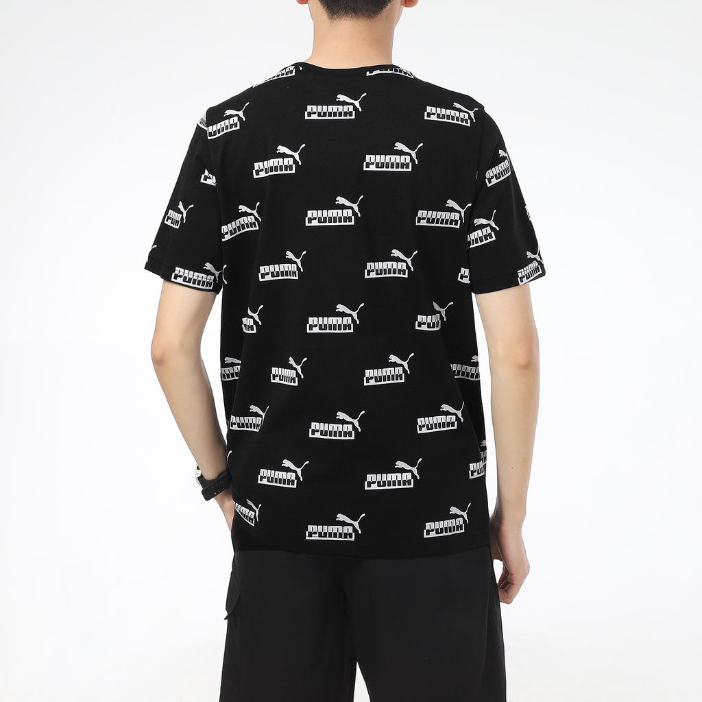 Puma Loose Casual Sports Crew-Neck Short-Sleeve T-Shirt Men Tops Black 855984-01