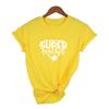 Super Teacher Letter Print Graphic Summer Tees Women Short Sleeve O Neck T Shirt Vintage Harajuku