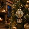 Christmas Tree Hanging Decorations DIY Hot Air Balloon Ornament Kit, 3D Handmade Fabric Craft Diy Kit Project with Santa Claus/Animal Design