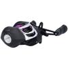 Fishing Baitcasting Reel 18+1 Bearing 7.2:1 Gear Ratio Magnetic Braking Fishing Wheel(LK201 Noir Violet Main Gauche )