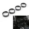 Headlight/4WD/Air Conditioner Switch Knob Trim Cover Ring For F150 XLT Black