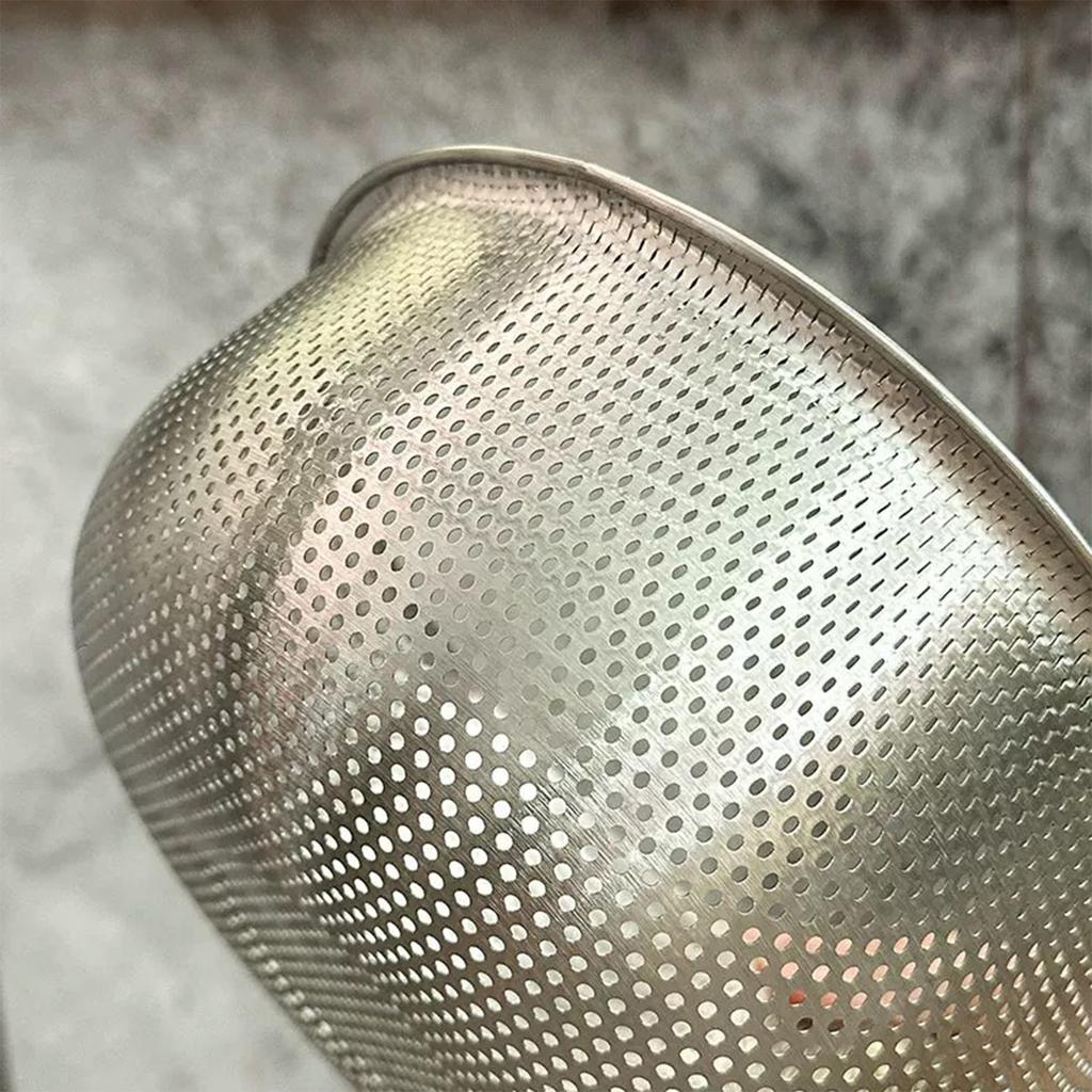 304 Stainless Steel Drainer Basket, Multi-Function Kitchen Tools for Vegetables, Fruits and Rice