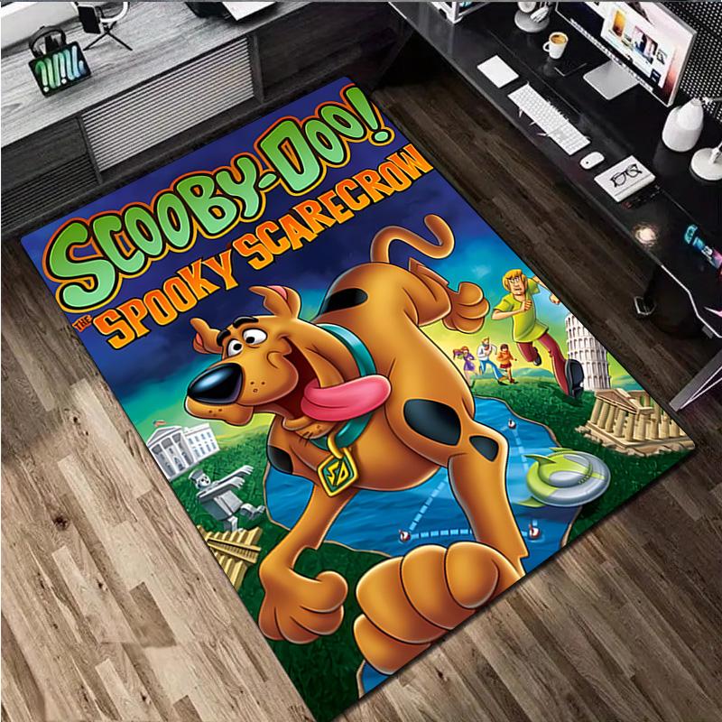 1Pc Scooby Print Rug - Home Decoration Carpet For Living Room Bedroom Flooring Computer Chair Area Rug