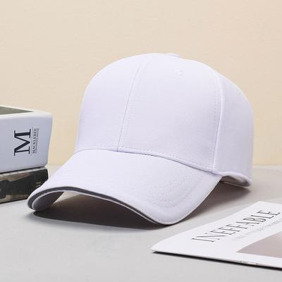 Hat Men's New Style Stair Cloth Solid Color Black Peaked Cap Women's Reflective Strip Baseball Cap Versatile Casual Sun Protection Sunshade