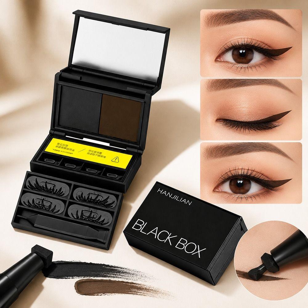 Set di Pennelli Stamping per Trucco Occhi Resistenti alle Macchie Strumenti Impermeabili per Trucco Occhi Per Principianti del Trucco