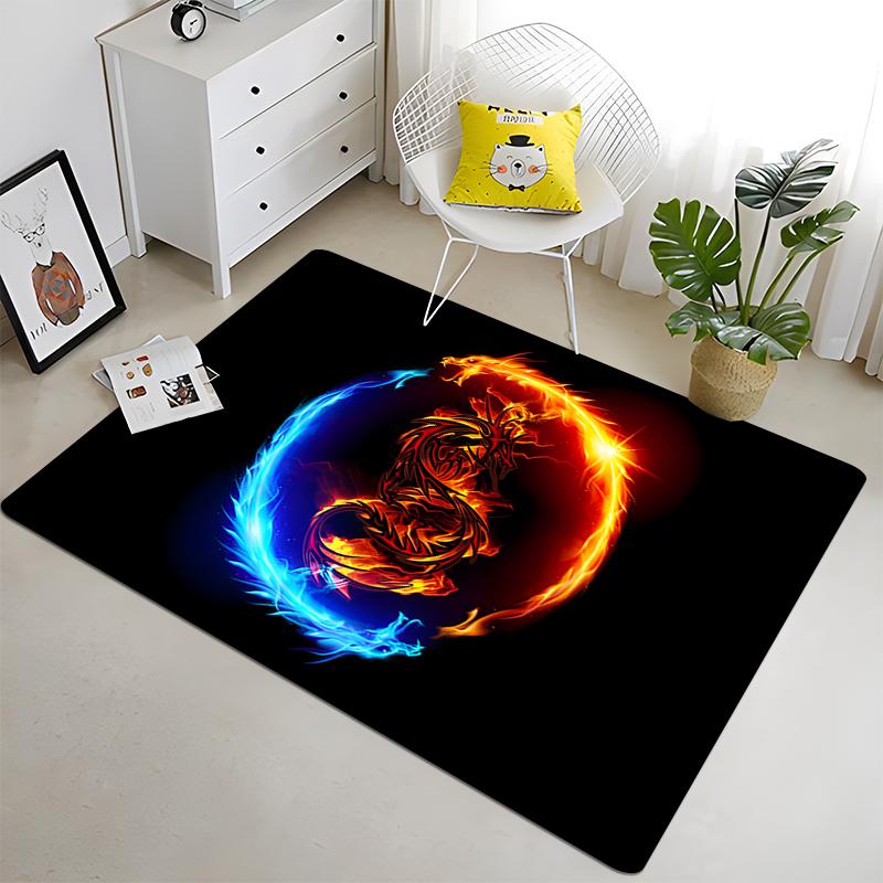 Chinese Five Elements Tai Chi Eight Diagrams Carpet Living Room Children's Carpet Home Decor Carpet Door Mat Rugs for Bedroom