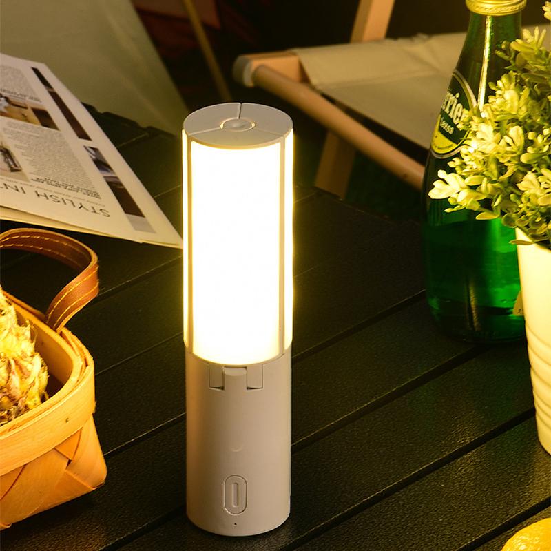 Portable Outdoor Folding Camping Lamp TYPC-C Charging Camping Torch Emergency Lighting Student Dormitory Hanging Foldable Light