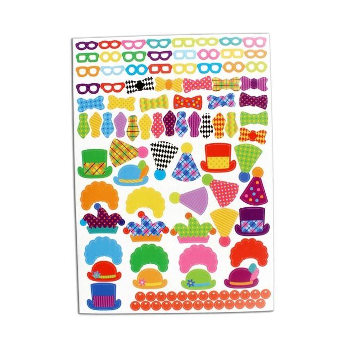 Crazy Clown Stickers 288 Pieces