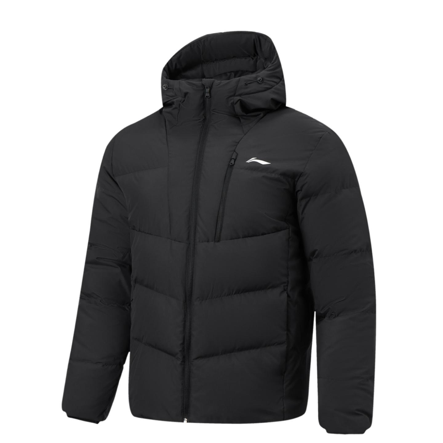 

Li-Ning Trendy Water-Resistant Short Hooded Down Jacket Men outerwear AYMV467-3 M