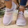 Spring Women's Shoes Sports Casual Shoes Breathable Socks Shoes Low-top Mesh Running Shoes
