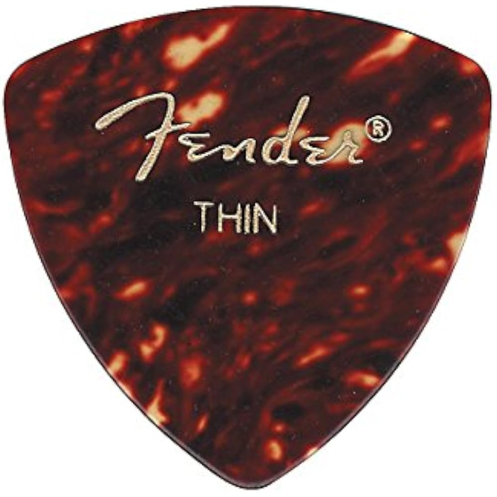 Fender Picks 346 CLASSIC SHAPE CELLULOID PICKS - 72 COUNT, THIN