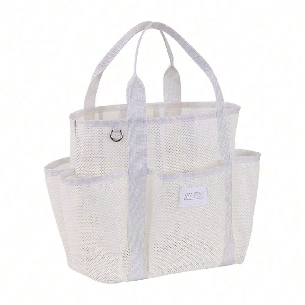 Mesh Beach Bag Travel Storage Bag Portable Swimming Vacation Storage Bag