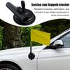 Suction Cup Flag Holder Car Flag Mount Aluminum Alloy Adjustable Flagpole Holder Bracket For RV Truck Car Accessories