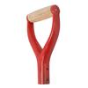 Shovel Handle Y Shaped 12.22in Inside Diameter Replacement Spade Handle with Wooden Grip for Garden Digging Raking Tool