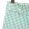 Unused ZARA Gingham Check Pattern Flare Pants M Mint Green Women Used
