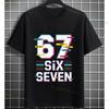 Funny Fashion 6 7 Meme Graphic TShirt Short Sleeve Pure Cotton Round Neck Outdoor Tshirt Casual Attire Meme Party Outfit