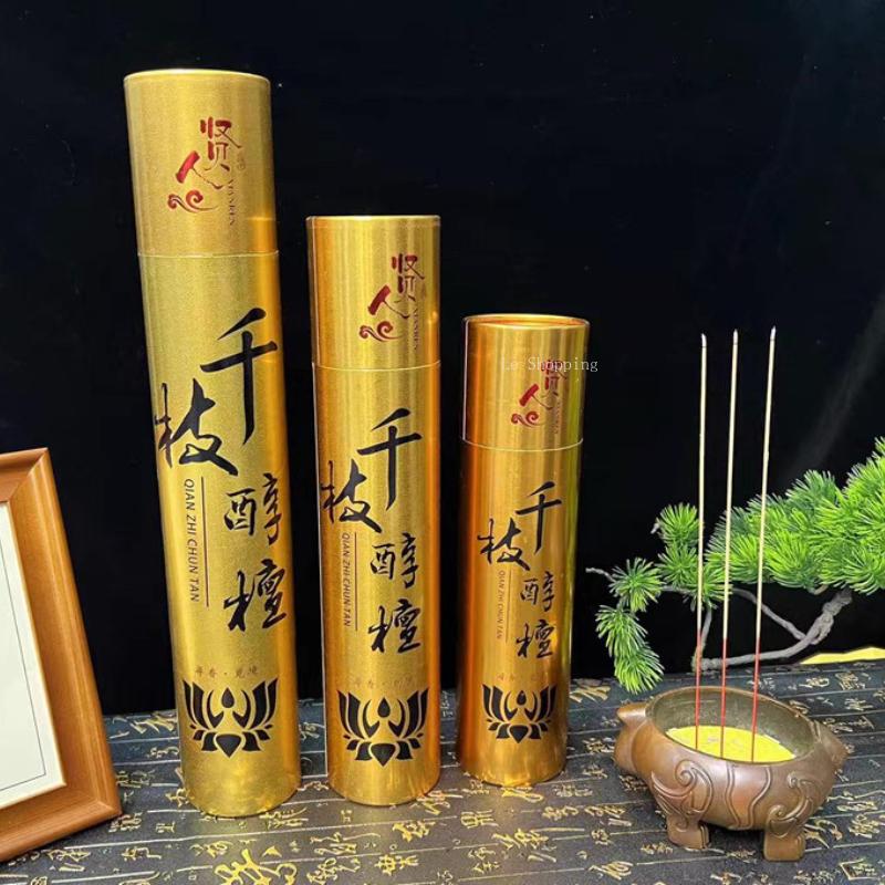 25.5/32.5/39.5cm Stick Incense/Thousand Fine Branches of Sandalwood Bamboo Stick Incense Temple Buddha Household Purifying Air