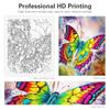 Frame Paint By Numbers For Adults Starter Kits Butterfly Animals Canvas Number Painting For Diy Gift Home Decors 40x50