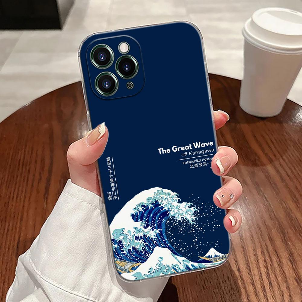 The Great Wave Katsushika Hokusai Case For Apple iPhone 17 16 15 14 13 12 11 Pro Max 16 Plus 16E 17Air 17Pro Phone Cover Funda