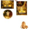 Golden Xmas Decorations Table Lamp Colorful Christmas Tree Lamp Bedside Lamp  Valentine's Day