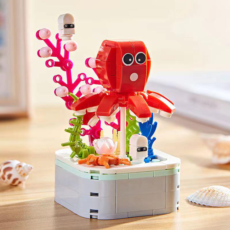 Ocean Animal Series Educational Building Blocks for Kids