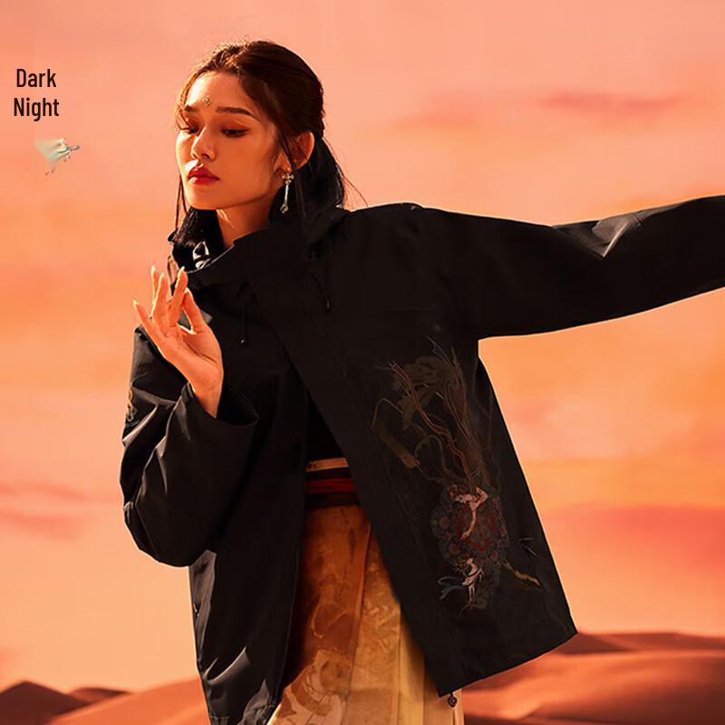 Женская однослойная ветровка Tuoluzhe  Летающая Апсара  M