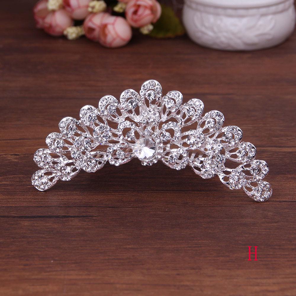 Tiara Hair Comb Sweet Shiny Headwear Wedding  Jewelry Fashion Accessories Hair  Styling Accessories