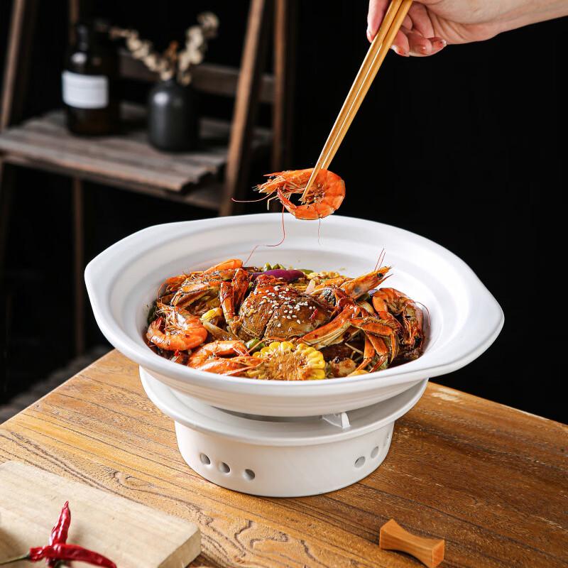 ZISIZ Ceramic Alcohol Burner Casserole Set