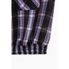 Benetton Smoking Hem Check Sheer Blouse Babl96631