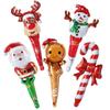 Merry Christmas Christmas Stick Air Balloons Snowman Elk New Year Balloon  Photo Props