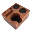 Multifunctional Coffee Tamper Station Compatible Wooden Tamper Stand  Espresso Making