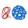 Hanging Feeding Toy Rubber Lattice Design Lightweight Soft Horse Treat Ball for Home and Farm Blue