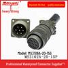 Heavy Duty 7-Pin Male-Female Connector, US Std Plug MS3106A20-15S Socket & MS3102A20-15P