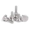 5/10/25pcs 303 Stainlesss Steel Thumb Curtain Wall Glass Lock Screw M2 M2.5 M3 M4 M5 M6 High Head Hand Tighten Adjust Screw