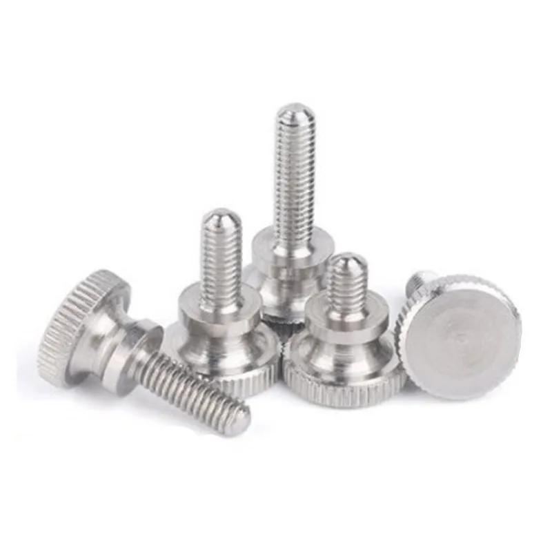 5/10/25pcs 303 Stainlesss Steel Thumb Curtain Wall Glass Lock Screw M2 M2.5 M3 M4 M5 M6 High Head Hand Tighten Adjust Screw