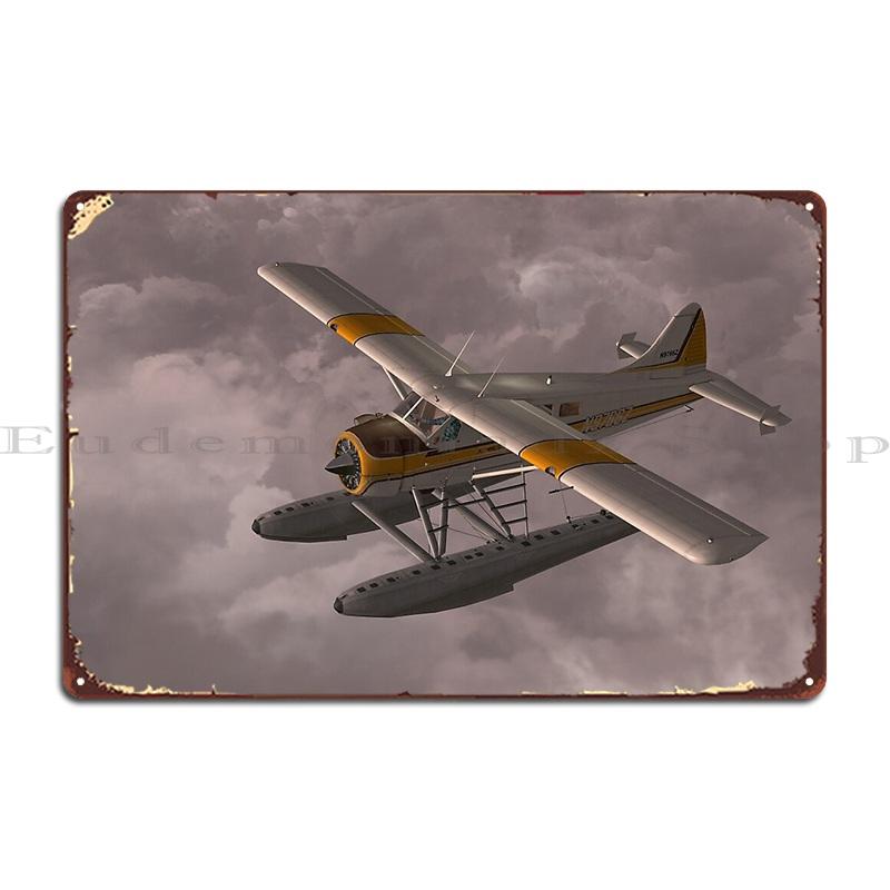 

De Havilland Beaver Metal Plaque Poster Garage Bar Mural Painting Custom Tin Sign Poster 20x30cm