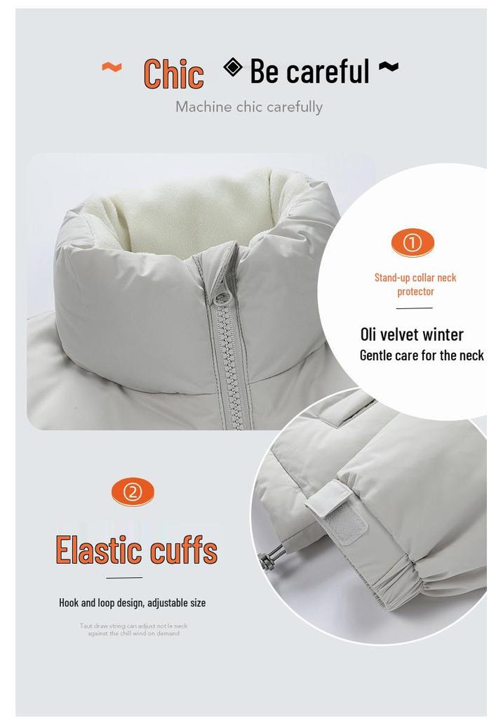 Men's Winter Stand Collar Down Jacket - 90% Down, Thickened, Warm, Trendy Design for Couples